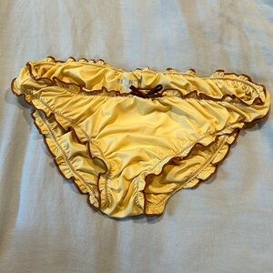 Frankie’s Bikinis x Gigi Hadid Arabelle Yellow Bikini Bottoms